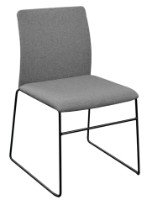 Стул Deco C01 Stofa Grey + Black Leg