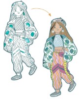 Раскраска Djeco Angèle & ses amies DJ09547