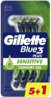 Aparat de ras Gillette Blue3 Plus Sensitive Comfort Gel 6pcs