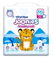 Подгузники-трусики Joonies Premium Soft XXL 28pcs