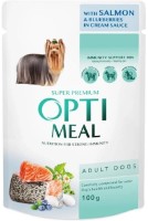 Влажный корм для собак Optimeal Adult Dogs Salmon & Blueberries 100g