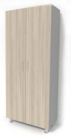 Шкаф Smartex N4 90x40x208cm Графит/Дуб Светлый