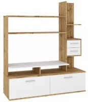 Тумба под ТВ Пехотин Аликанте Дуб Тахо/Белый