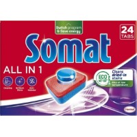 Detergent pentru mașine de spălat vase Somat All in One 24tab