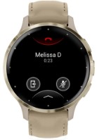 Смарт-часы Garmin Venu 3S French Gray/Soft Gold Leather (010-02785-55)
