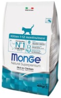 Сухой корм для кошек Monge Superpremium Kitten Rich in Chicken 400g