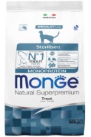 Сухой корм для кошек Monge Superpremium Adult Sterilised Trout 400g