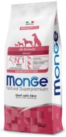 Сухой корм для собак Monge Superpremium All Breeds Adult Monoprotein Beef/Rice 12kg