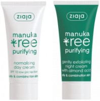 Подарочный набор Ziaja Manuka Tree Day Cream 50ml + Manuka Tree Night Cream 50ml