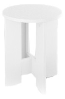 Табурет Fabrik Home Овальный Белый Ясень