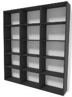 Стеллаж Smartex Box Set 600 3x5 Чёрный