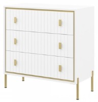 Comodă КМК Люксор МН-042-12 Alb/Alb Lucios