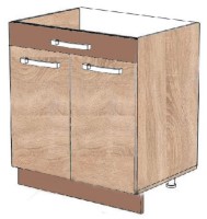 Bucatarie modulara Sokme Алина 80 Н Stejar Sonoma/Stejar Sonoma Mokka 1