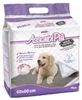 Пеленки для собак Record AssorbiPiu' Con Carbone Attivo 60x60cm 10pcs