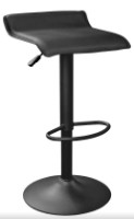 Scaun de bar Deco SB-12 Black/Black Leg