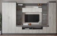 Living ML-Mobila МЛ 2 без рисунка 3100 Antracit/Stejar Craft Alb