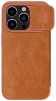 Husa de protecție Nillkin Apple iPhone 15 Pro Qin Pro Brown