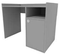 Masa de birou Smartex Tab Classic 110cm Grafit