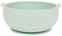 Bol de silicon cu ventuză Kikka Boo Whale Mint (31302040119)