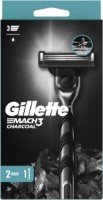 Станок для бритья Gillette Mach3 Charcoal + 2 cassete