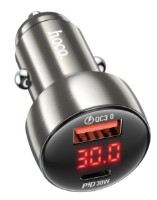 Încărcător auto Hoco Z50 Leader 48W Metal Gray