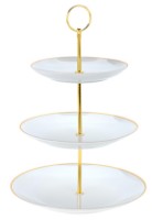 Ярусная тарелка EH Golden Rim 16.5cm/20cm/24cm (48193)
