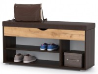 Rafturi pentru pantofi Моби Лайт 08.58 Wenge/Stejar AUriu Craft/Grand Ciocolată