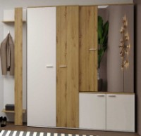 Прихожая Sokme Барселона 3 Дуб Артисан/Белый