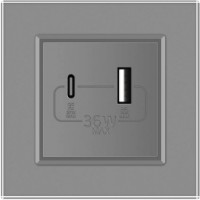 Розетка Livolo VL-C7FCUA18W.UC18W-2IP