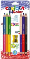 Creioane colorate Carioca BiColor Maxi (53217) 6pcs