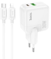 Зарядное устройство Hoco C111A Lucky Type-C to Lightning White