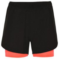 Pantaloni scurți dame Roly Lanus 6655 Black/Fluor Coral, s.XL