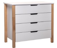 Comodă Eucalyptus Karol90 Whie/Naturel (DSK-K03)