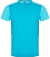Детская футболка Roly Zolder 6653 Turquoise/Heather Turquoise 12 years