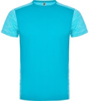 Tricou bărbătesc Roly Zolder 6653 Turquoise/Heather Turquoise S