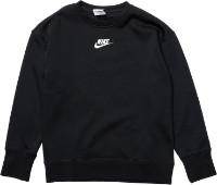 Hanorac pentru copii Nike G Nsw Club Flc Bf Crew Lbr Black/White, s.XS