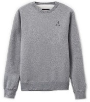 Мужская толстовка Nike Jordan Ess Flc Crew Carbon Heather/White, s.XXL