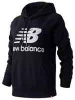 Hanorac damă New Balance Essentials Stacked Logo Black, s.S (WT03550BK)