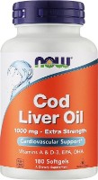 Жирные кислоты NOW Cod Liver Oil 1000mg 90cap