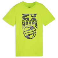 Детская футболка Puma Basketball Blueprint Tee B Lime Pow 176