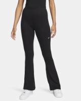 Jambiere damă Nike Chill Knit Tight Mini-Rib Flared Black/Sail, s.S