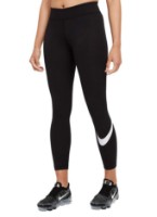 Jambiere damă Nike Sportswear Essential Swoosh Black/White, s.M