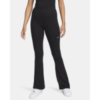 Женские леггинсы Nike Chill Knit Tight Mini-Rib Flared Black/Sail, s.XS