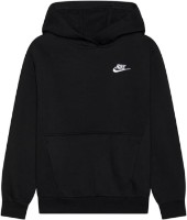 Детская толстовка Nike K Nsw Club Flc Hdy Lbr Black/White, s.S