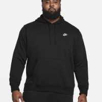 Мужская толстовка Nike M Nsw Club Hoodie Po Ft Black/White, s.M