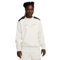 Мужская толстовка Nike M Nsw Sp Flc Crew Bb Light Orewood Brown/Black/White, s.XL