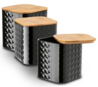 Набор контейнеров Tadar Geometric Black 3pcs