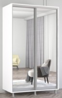 Шкаф-купе Mobildor-Lux Aron-S Mirror 130x230 White (arons4556)