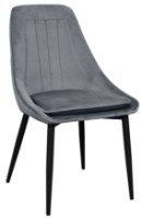 Scaun Deco Florida Dark Grey/Black Legs HLR21