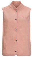 Vesta damă Jack Wolfskin Light Curl Vest W Pink XL